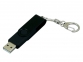 USB 2.0- флешка промо на 64 Гб с поворотным механизмом и однотонным металлическим клипом, черный - 1