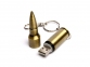 USB 2.0- флешка на 32 Гб в виде патрона от АК-47, бронзовый - 1