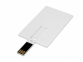 USB 2.0- флешка на 32 Гб в виде пластиковой карты с откидным механизмом, белый - 1
