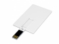 USB 2.0- флешка на 64 Гб в виде пластиковой карты с откидным механизмом, белый - 1