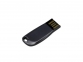 USB 2.0- флешка на 64 Гб компактная с мини чипом и овальным отверстием, антрацит - 2