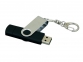 USB 2.0- флешка на 32 Гб с поворотным механизмом и дополнительным разъемом Micro USB, черный/серебристый - 2