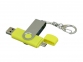 USB 2.0- флешка на 32 Гб с поворотным механизмом и дополнительным разъемом Micro USB, желтый/серебристый - 1