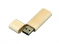 USB 2.0- флешка на 32 Гб эргономичной прямоугольной формы с округленными краями, натуральный - 1