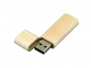 USB 2.0- флешка на 64 Гб эргономичной прямоугольной формы с округленными краями, натуральный - 1