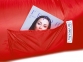 Надувной диван «Биван 2.0», красный, высококачественный полиэстер - 4