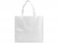 Ламинированная сумка для покупок, белый, ламинированный нетканый полипропилен - 1