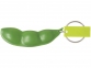 Брелок «Sweatpea» с антистрессом, зеленый, корпус- ПВХ, горошины- АБС пластик, кольцо- металл - 1