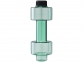 Бутылка для воды Coach в форме гантели, seaglass, PET-пластик - 1