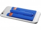 Набор: наушники, бумажник для телефона, ярко-синий, силикон - 2