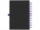 Блокнот А5 «Wiro», черный/пурпурный, ПУ - 2