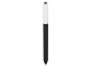Ручка пластиковая шариковая Pigra  P03 «софт-тач», черный/белый, пластик - 1
