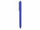 Ручка пластиковая шариковая Pigra  P03 «софт-тач», синий/белый, пластик - 2