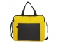 Конференц сумка для документов «Congress», желтый/черный, полиэстер, микрофибра - 2