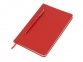 Блокнот А5 «Magnet» soft-touch с магнитным держателем для ручки, красный, полиуретан - 1