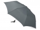 Зонт складной «Irvine», серый, купол- эпонж, каркас-сталь, спицы- фибергласс, ручка-пластик с покрытием соф-тач - 1