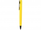 Ручка пластиковая soft-touch шариковая «Taper», желтый/черный, пластик с покрытием soft-touch - 2