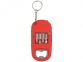 Брелок-открывалка с отвертками и фонариком «Uni» софт-тач, красный, пластик с покрытием soft-touch/металл - 3