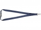 Шнурок «Julian» с предохранительным зажимом, темно-синий, бамбук - 2