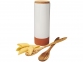 Емкость для пасты «Terracotta», белый/оранжевый, деревянный, терракота/пробка/акация - 2