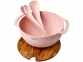 Салатница «Lucha», розовый, пшеничное соломенное волокно - 50% / ПП-пластик - 50%; акация - 4