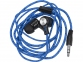 Набор «In motion» с наушниками и зарядным кабелем 3 в 1, синий, пластик/металл/полиэстер - 1