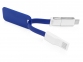 Зарядный кабель «Charge-it» 3 в 1, синий/белый, пластик/металл - 2