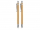 Набор «Bamboo»: шариковая ручка и механический карандаш, натуральный, бамбук/металл - 1