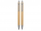 Набор «Bamboo»: шариковая ручка и механический карандаш, натуральный, бамбук/металл - 2