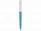 Ручка пластиковая soft-touch шариковая «Zorro», голубой/белый, пластик с покрытием soft-touch - 1