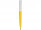 Ручка пластиковая soft-touch шариковая «Zorro», желтый/белый, пластик с покрытием soft-touch - 1