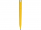 Ручка пластиковая soft-touch шариковая «Zorro», желтый/белый, пластик с покрытием soft-touch - 3