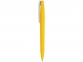 Ручка пластиковая soft-touch шариковая «Zorro», желтый/белый, пластик с покрытием soft-touch - 2