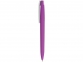 Ручка пластиковая soft-touch шариковая «Zorro», фиолетовый/белый, пластик с покрытием soft-touch - 2