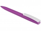Ручка пластиковая soft-touch шариковая «Zorro», фиолетовый/белый, пластик с покрытием soft-touch - 4