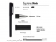 Ручка пластиковая гелевая «Egoiste Black», черный, пластик с покрытием silk-touch - 2