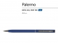 Ручка металлическая шариковая «Palermo», синий/серебристый, металл с покрытием silk touch - 1