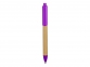 Ручка картонная шариковая «Эко 2.0», бежевый/фиолетовый, картон/пластик - 1