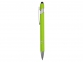 Ручка-стилус металлическая шариковая «Sway» soft-touch, зеленое яблоко/серебристый, металл c покрытием soft-touch - 2