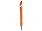 Ручка-стилус металлическая шариковая «Sway» soft-touch, оранжевый/серебристый, металл c покрытием soft-touch - 2