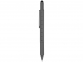 Ручка-стилус металлическая шариковая «Tool» с уровнем и отверткой, серый, металл - 4