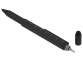 Ручка-стилус металлическая шариковая «Tool» с уровнем и отверткой, черный, металл - 2