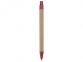 Ручка картонная шариковая «Эко 3.0», светло-коричневый/красный, картон/пластик - 3