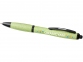 Ручка шариковая «Nash», зеленый, АБС-пластик/пшеничная солома - 3