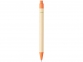 Ручка шариковая «Berk», натуральный/оранжевый, переработанный картон/кукурузный пластик - 1