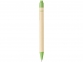 Ручка шариковая «Berk», натуральный/зеленый, переработанный картон/кукурузный пластик - 1