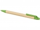 Ручка шариковая «Berk», натуральный/зеленый, переработанный картон/кукурузный пластик - 2