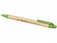Ручка шариковая «Berk», натуральный/зеленый, переработанный картон/кукурузный пластик - 4