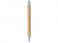 Ручка шариковая «Midar», бежевый/голубой, пробка/пластик/пшеничная солома - 1