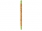 Ручка шариковая «Midar», бежевый/зеленое яблоко, пробка/пластик/пшеничная солома - 1